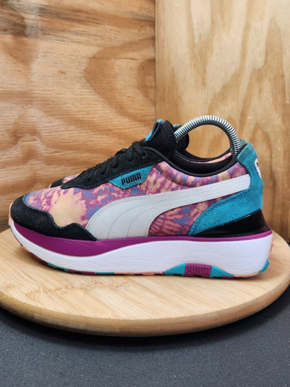 Puma Cruise Rider Tie Dye Womens Shoes Platform Sneakers Size 8 - Picture 4 of 9